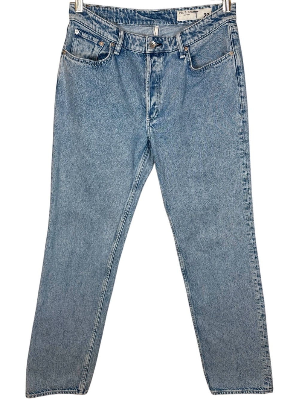 Rag & Bone Piper Straight Leg Jeans Light Wash Size 28